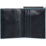 Портмоне PIQUADRO BLUE SQUARE PU3890B2/N, черный